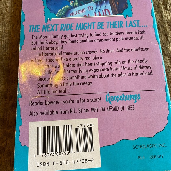 Goosebumps Welcome To Horror Land Soft Cover Book - Picture 2 of 7